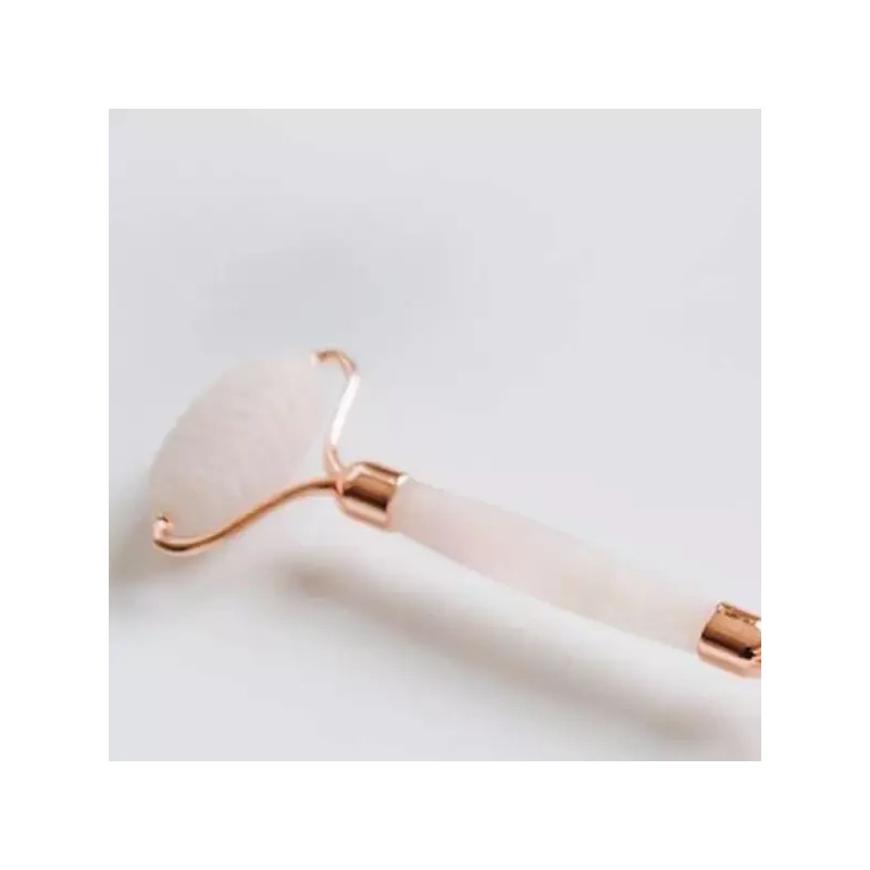 Heart Gua Sha 천연석 로즈쿼츠 얼굴 마사지 롤러 괄사 도구