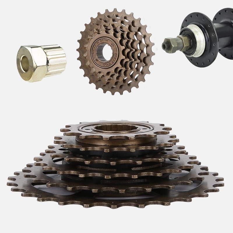 KIMISS Bicycle Freewheel Cassette, 6-Speed 14T 28T Mountain Bike Sprocket