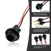5PCS 194 T10 Bulb Socket with Wire Pigtail, Pre-Wired Harness