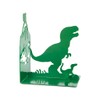 balvi Jurassic Bookend Green Based on Stories about Dinosaurs Metal
