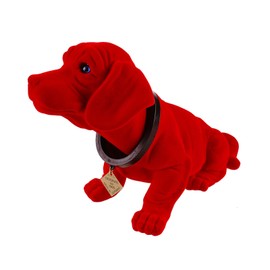 Kremers Schatzkiste Nodding Dachshund Large 29 cm Red Bobblehead Dachshund Wobble Figure/Made in Germany for Car Hat Rack