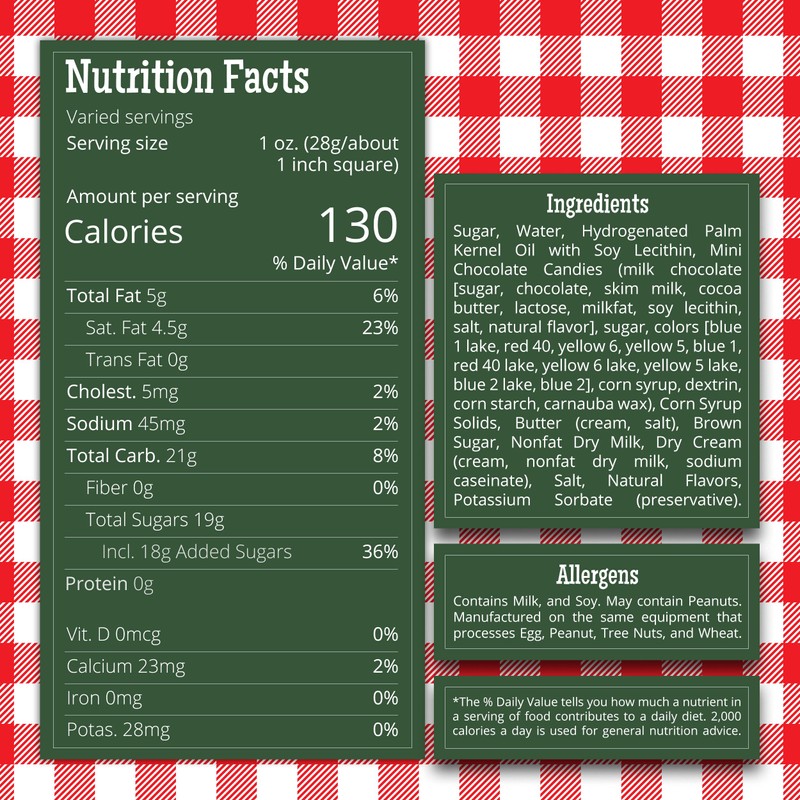 Valley Fudge, Chocolate with Candy, Fresh Artisan Fudge, Real Butter,