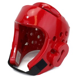 AAMA Taekwondo and Karate Sparring Foam Head Guard - RED - Medium
