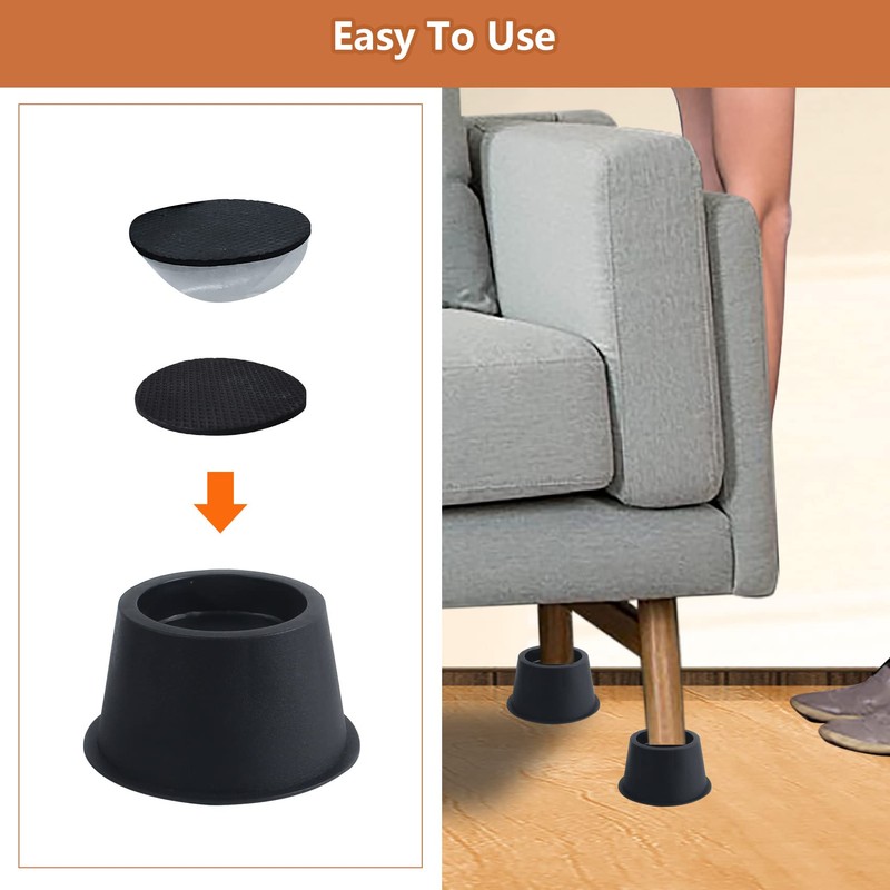 DEDU Bed Risers 2 Inch Heavy Duty 9 Pack, Furniture