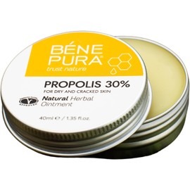 BenePura Pomada de Propóleo para Pieles Secas y con Picores - Indicada para Eczema y Psoriasis - Hidrata la Piel - Reduce Arrugas y Espinillas - 100% Natural - Contiene 30% de Propóleo - 40 ml