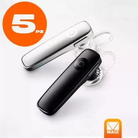 Maíz Audifonos Manos Libres Bluetooth 3.0 Universal 10m Pack 5 Pz