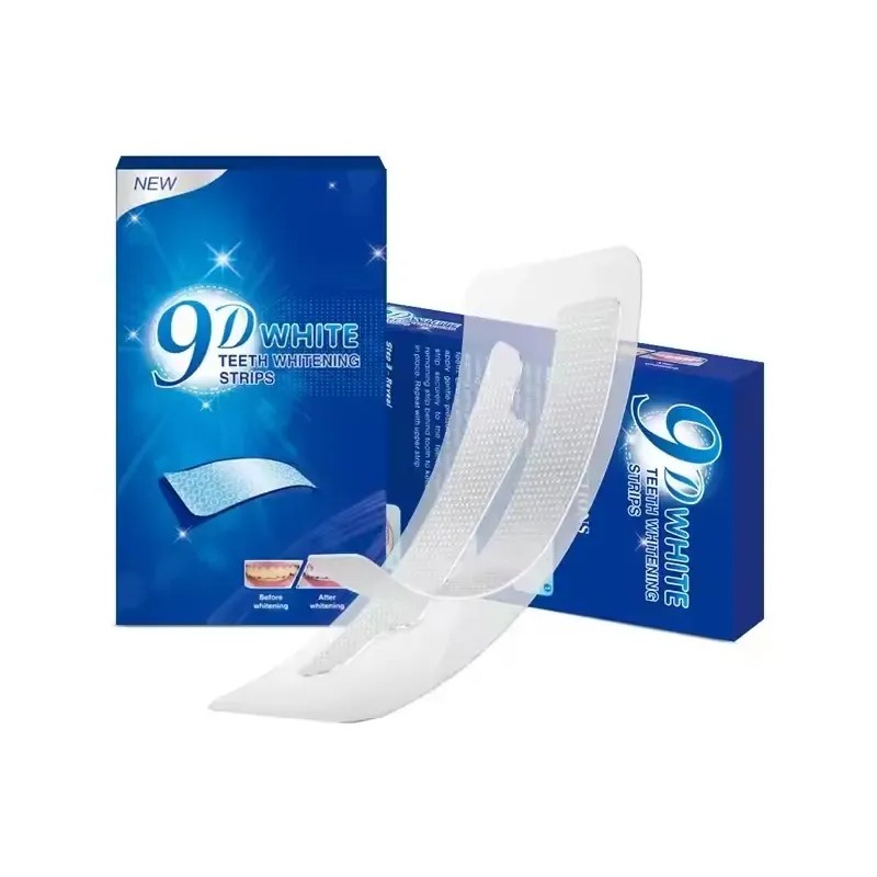 Tiras Blanqueadoras Dentales 9D Whitening Strips Antideslizantes Seguras 7 Uds