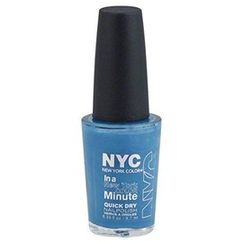 New York Color Nail Polish, Quick Dry, Water Street Blue 296 0.33 fl oz (9.7 ml) by N.Y.C.