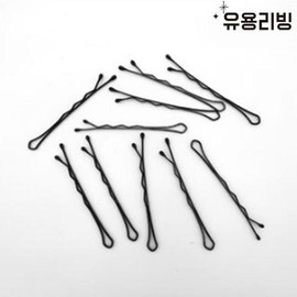Large Capacity Hair Bobby Pins Basic Black 56 Pins / 대용량 헤어 실핀 기본 검정 실삔 56P