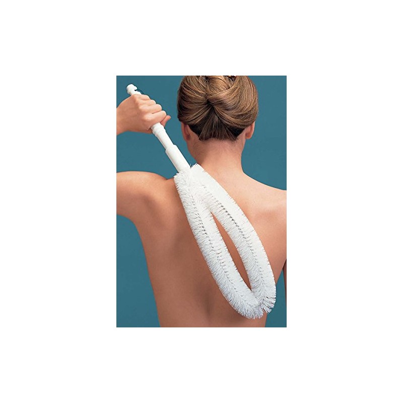 EZ Reach Back Brush, Long Handled Back and Body Scrubber