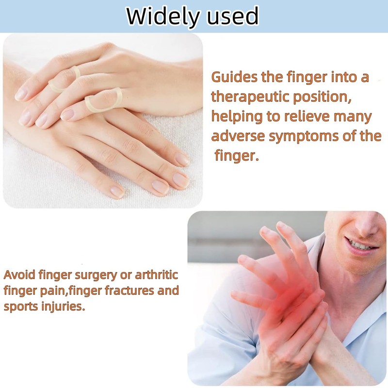 5Pcs Finger Splint, Oval 8 Comfortable Trigger Thumb Brace to