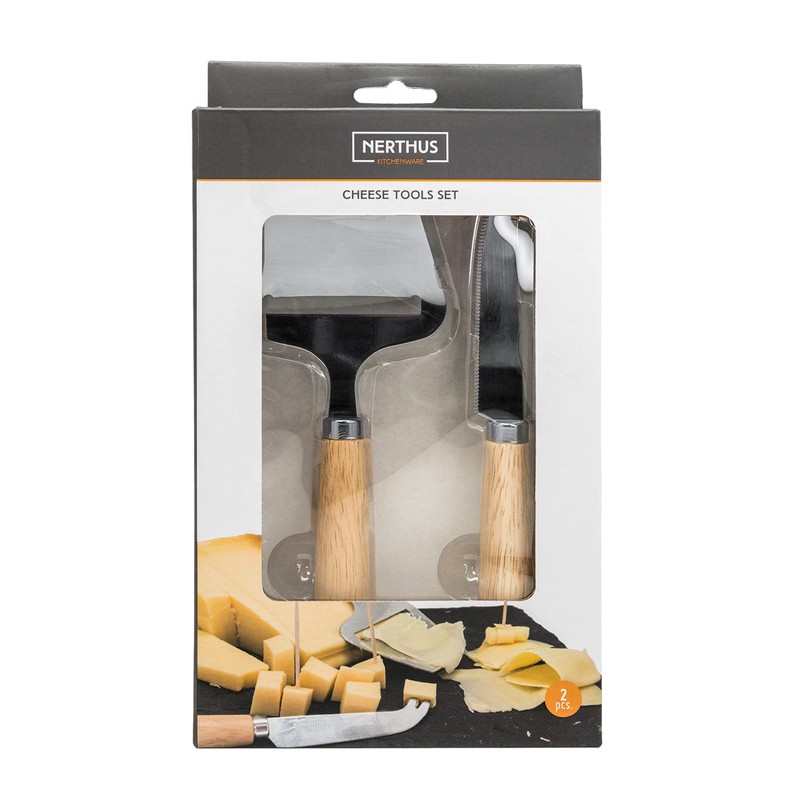 NERTHUS FIH 930 Cheese Cutlery Stainless Steel Wood