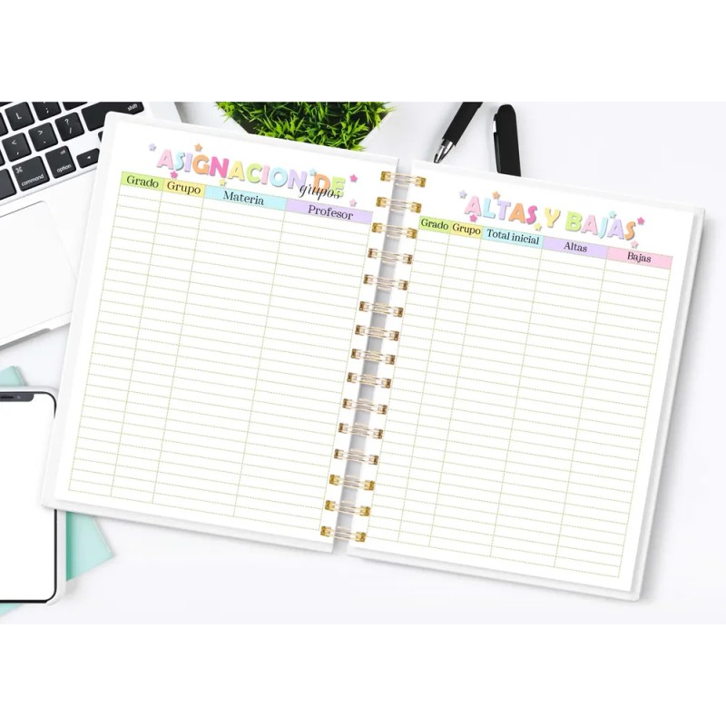 Agenda Directiva Cute 26/27 (medio Oficio)