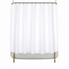 Barossa Design Clawfoot Tub Cotton Waffle Shower Curtain 180 x