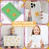 GTOTd Gold Yellow Star Dot Stickers Roll Labels（2000 pcs） Holographic