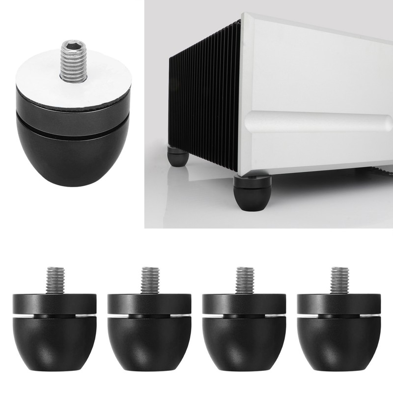 Speaker Isolation Stand Feet Set Aluminum Alloy Amplifier Base Pads
