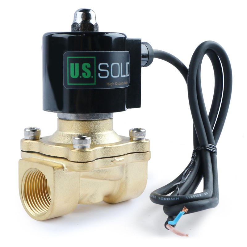 U.S. Solid 3/4" Brass Electric Solenoid Valve Underwater 110V AC
