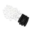 100PCS Net Cups with 100PCS Sponges Plastic Breathable Bottomless Garden