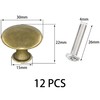 DDHOMIN 12 PCS Round Drawer Knobs Pulls,Cupboard Door Knobs (Bronze)