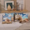 Wilproo Easter Spring Throw Pillow Covers, Rabbit Egg Bunny Throw