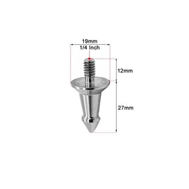 CS042 1/4 Inch Spike Screw Stainless Steel Short Tripod Adapter