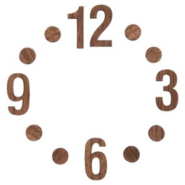 BESPORTBLE Clock Numbers Set Wooden Digital Clock Numbers Replacement Roman Number for DIY Wall Clock Craft Repair Watch Accessories