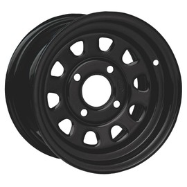 4/110 ITP Steel Wheel 12x7 2.0 + 5.0 Black for Kymco MXU 500 2010-2014