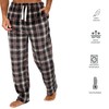 INSIGNIA 2 Pack Mens Fleece Check Pyjamas Lounge Pants Bottoms