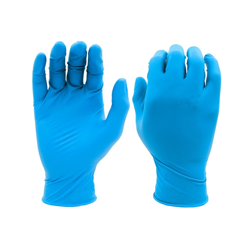 SHOWA 7005PF Powder-Free Biodegradable Nitrile Disposable Glove, Food Safe, 4