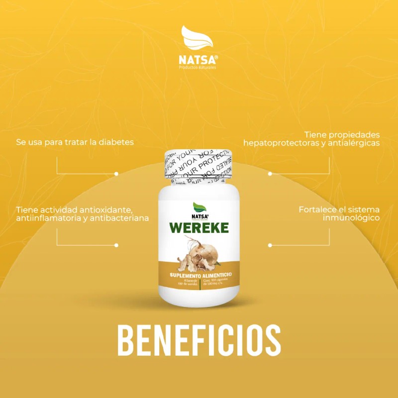Wereke, 300 Cápsulas (3 Frascos 100 Cap C/u)