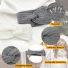 EOAMGO Women's Headband, 4 Pieces Hat, Women's Winter Knitted Warm