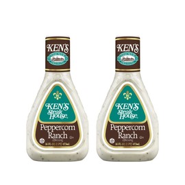 Ken's Steak House Peppercorn Ranch Dressing (Peppercorn Ranch, 16 Fl Oz, Pack of 2)