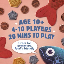 Sounds Fishy Board Game: The Fast-Thinking, Bluffing Family Game for Kids 10+ and Adults | Best New Board Games | Ideal Christmas Game