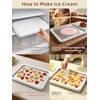 13.8 * 9.5 Inch Extra Large Rolled Ice Cream Maker,