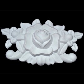 Ornament for Stucco Moulding Plastic Unpainted White Modern Ornaments in Various Designs