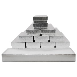 Novel Box 12 Pack Silver Jewelry Gift Box 8x2x0.87in with Cotton Filled | Cardboard Jewelry Box | Gift Boxes with Lids Made in USA | Boxes for Bracelet Necklace Ring Earrings