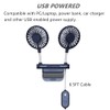 THRRLY Desktop Fan, Monitor Clip on Fan with 2 Fan