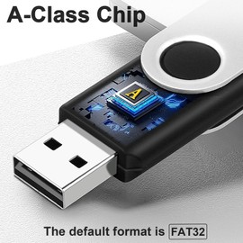 8GB Flash Drive 10 Pack Bulk USB Flash Drives, USB 2.0 Thumb Drive USB Stick for Data Storage Backup, Jump Drive Pen Drive Zip Drive Memory Stick with Indicator, USB Storage Flash Drive Swivel Design