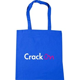 Hippowarehouse Crack On Tote Shopping Gym Beach Bag 42cm x38cm, 10 litres