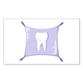 CafePress Tooth Fairy Pillow Sticker Rectangle Bumper Sticker Car Decal
