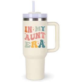 momocici Aunt Cup Tumblers Gifts.40oz In My Aunt Era Tumbler with Handle.Aunt Gift.Aunt Cups.Aunt Tumbler.40oz Birthday Christmas Mothers Day Gifts for aunt.