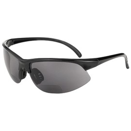 JuicyOrange Mens Sunglasses with Bifocal Reading Lens Half Rim Sports Fashion (Black, 2.5)