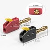 Cleqee 4mm Banana Plug High Current Quick Connect Gold-Plated 10PCS