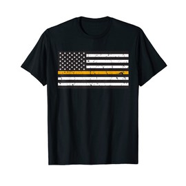 American Flag With Orange Stripe Search And Rescue SAR T-Shirt