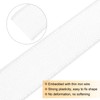 QUARKZMAN Burlap Ribbon Fabric Wired Edge Ribbons White 1-1/2 Inch