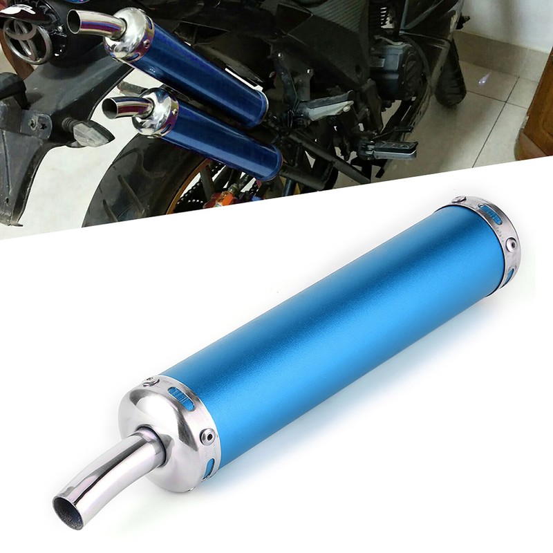 Stainless Steel Exhaust Muffler Silencer 20mm/0.8in Modified Parts for 2