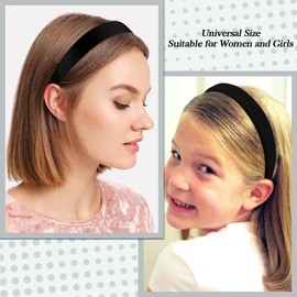 AHONEY AHONEY 7 Pack Black Headbands for Women Girls Headbands Non Slip Hairbands Cute Hair Accessories Multi-style Headband Pack Diademas Para Mujer (Black)