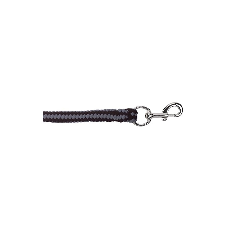 Kerbl Hippo Carabine Lead Rope - Black/Silver