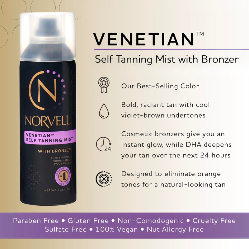 Norvell Venetian Sunless Self Tanner Mist 7 fl oz –