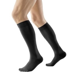 Bauerfeind VenoTrain Business AD CCL1 Foot Long Compression Stockings M Plus Black Long
